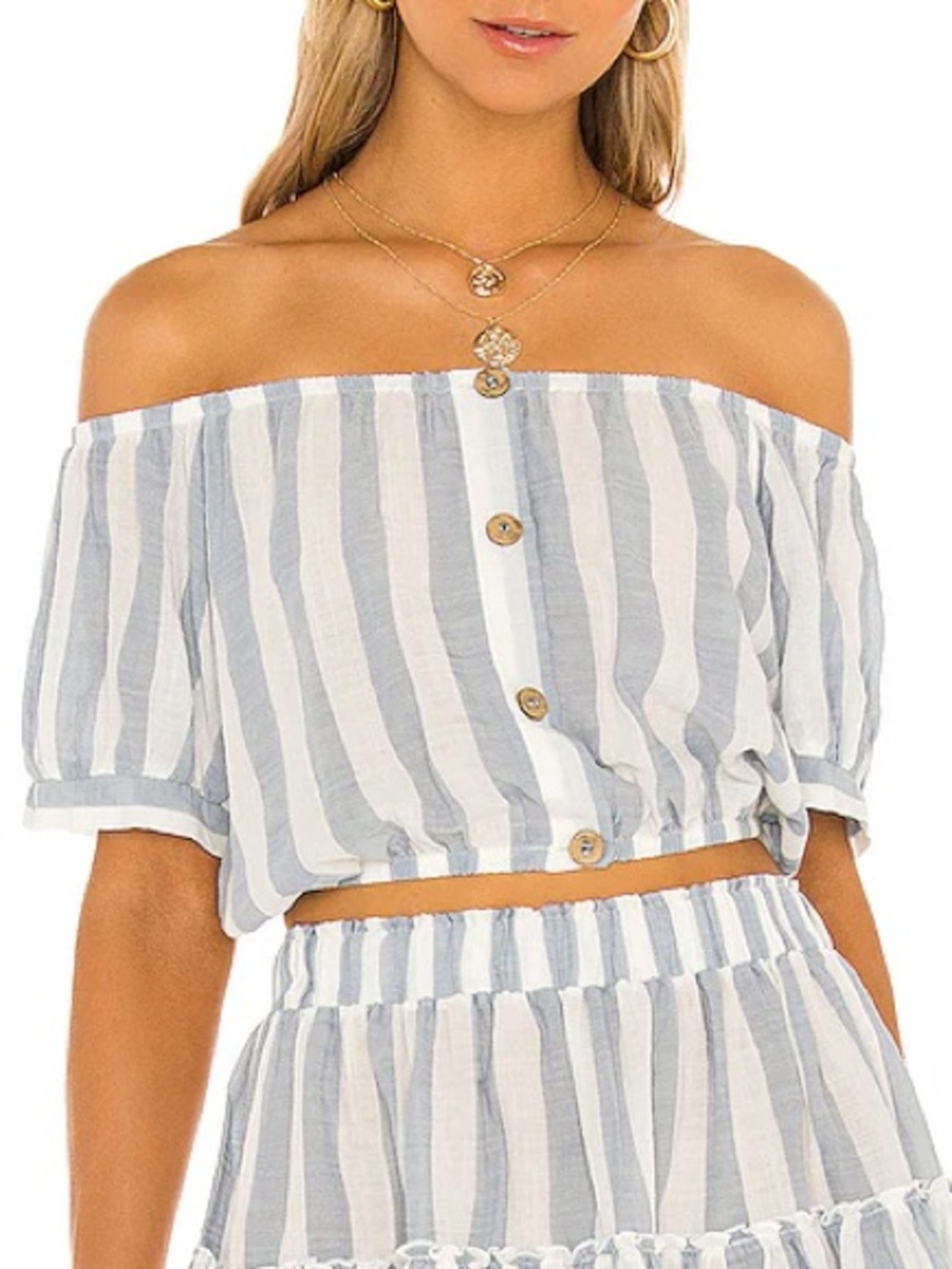 Eberjey Umbrella Stripes Harper Crop Top